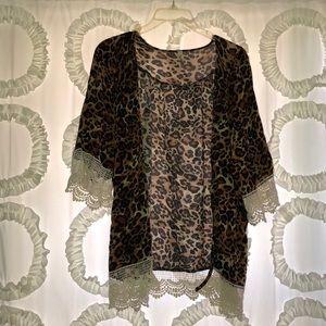 Leopard Print Kimono!